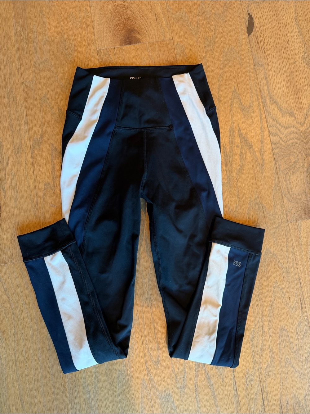 Splits59 Black and White Colorblock Leggings